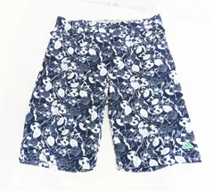 adidas PLAY GREEN サッカープリント ショートパンツ HT6870 ウエスト76 ネイビー☆0708-619/プラス・YS
