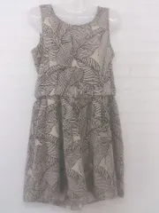 ◇ Sonny Label URBAN RESEARCH 総柄 ノースリーブ オールインワン サイズF ベージュ ブラック レディース P  【中古】 【1210190003531】