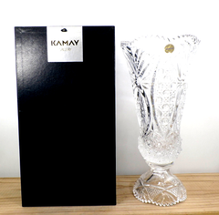 カメイ　クリスタルガラス花瓶　KAMAY GALLERY　高さ35.5ｾﾝﾁ
