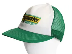 【お得なクーポン配布中!】 80s USA製 SWINGSTER 企業 ロゴ プリント メッシュ ベースボール キャップ フリーサイズ / 帽子 ヴィンテージ トラッカー ツートン 当時物