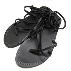 ザラ サンダル レースアップ フラットシューズ 靴 レディース 38サイズ ピンク ZARA 【中古】