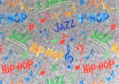 【ゆきちゃん限定】X2335 HIPHOP&JAZZ デニムグレー 1m