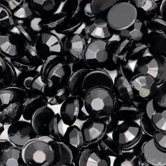 【大容量セット】アクリル ラインストーン (2mm ブラック)ネイルパーツ 推し活 うちわ デコ ネイル用品 1