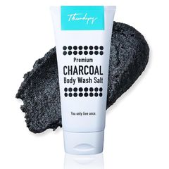 Thundyy（サンディー）ボディスクラブ 炭と塩のW除去パワー 角質取り 黒ずみ 最強 徹底対策 メンズ レディース 大容量500g 1
