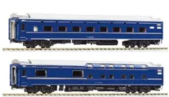 24系寝台特急「北斗星」 オロネ25 オロハネ25 2両セット 【KATO・3-531】 「鉄道模型 HOゲージ KATO」のサムネイル