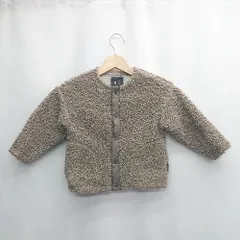 ◇ ⊇ quoti use fith クゥオティ ユース フィス キッズ ベビー 長袖 ボアジャケット サイズ100 モカ 男の子 女の子 E  【1502180040115】