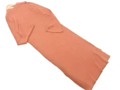 JEANASIS ジーナシス スリット リブ ニット ワンピース sizeF/茶 ◇■ レディース