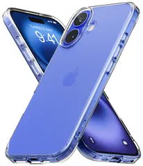 【迅速発送】【Ringke】iPhone 16 ケース FUSION PC+TPU 黄ばみにくい 耐黄変 落下防止 耐衝撃 米軍MIL規格取得 半透明 クリアケース スマホケース スマホカバー アイフォン16 (ストラップホールあり) - Matte Clea