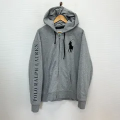 POLO RALPH LAUREN ポロ ラルフローレン ジップアップパーカー ビッグポニー スウェット ロゴ プリント L 10129014