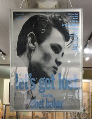 Let's Get Lost Bruce Weber P2 chet baker 大判ポスター フレーム付き！ レッツ ゲット ロスト チェットベーカー ブルースウェバー 送料込み（沖縄県及び離島を除く）