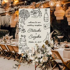 イタリア風  ｜ トレンド ｜ ウェルカムボード ｜ 結婚式 ｜ ウェディング ｜ ナチュラル ｜ シンプル ｜ かわいい ｜ A4/A3/A2/A1