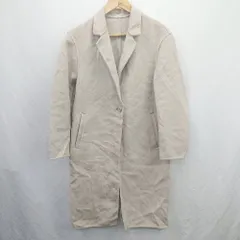 ◇ ⊇ UNIQLO ユニクロ 長袖 ダブルフェイスロングコート サイズM ベージュ系 レディース E  【1506300023781】