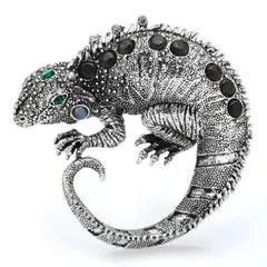 美品】Swarovski ◇超レア◇可愛いトカゲ ブローチ 【公式通販】