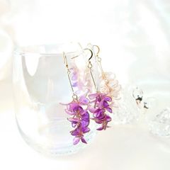 新作 ✨ 藤 の 花 3色【 紫 】 うる艶 ショート 、 ロングタイプ