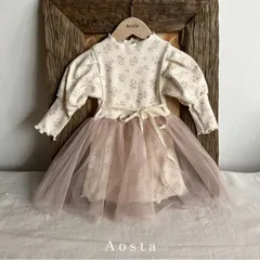 【Aosta】bijou tutu ops 送料無料 ベビードレス お誕生日