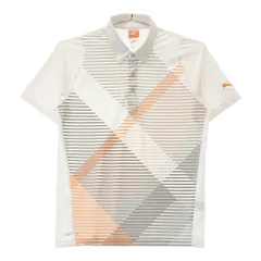 サイズ：S PUMA GOLF プーマゴルフ  半袖ポロシャツ 総柄 ホワイト系 [240101527297] ゴルフウェア メンズ ストスト