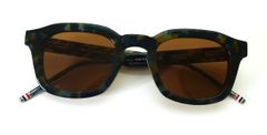 【トムブラウンのボスリントンタイプのセルフレームサングラス】THOM BROWNE（トムブラウン）　UES412A-416-48（navy tortoise / brown）