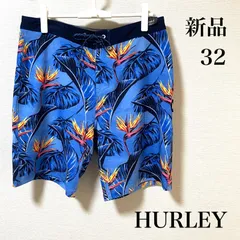 【新品】ハーレー　水着　サーフパンツ　メンズ　32　海パン　HURLEY　ブルー
