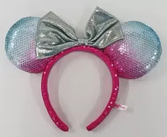 【中古】アクセサリー(非金属) ミニーマウス(ピンク×ライトブルー) スパンコールカチューシャ 「ディズニー」 東京ディズニーリゾート限定