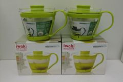 【未使用品】iwaki イワキ 耐熱ガラス ティーポット　KT863-G