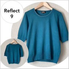 【美品♪】リフレクト　ビジュー半袖ニット