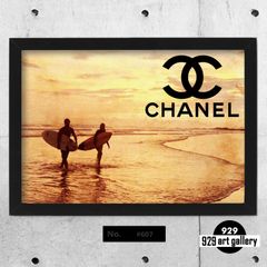 CHANEL type☆A4額装済オマージュアートインテリアポスター#607
