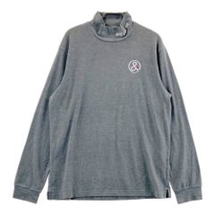 サイズ：LL AND PER SE アンパスィ  モックネック長袖Tシャツ プリント  グレー系 [240101436823] ゴルフウェア メンズ ストスト