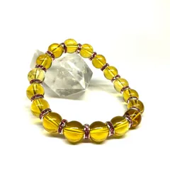 シトリン パワーストーン ブレスレット 8mm 11月誕生石 PK メンズ・レディース 男性・女性  数珠 ◇