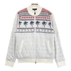 サイズ：L CALLAWAY キャロウェイ  裏地付ニットジップジャケット ウール混 総柄 ホワイト系 [240101454091] ゴルフウェア メンズ ストスト