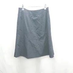 ◇ Θ Reflect 膝丈 フレア スカート サイズ11 ネイビー レディース E  【1502030020465】