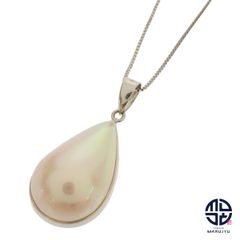 TASAKI タサキ 田崎 K18WG 18金ホワイトゴールド 真珠 マベパール ペアシェイプ ネックレス ジュエリー アクセサリー ブランド