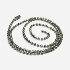 送料無料 ステンレス ボールチェーン 50cm 幅2.5mm サージカルステンレス 316L シルバー ステンレスチェーン シルバーチェーン ストリート シンプル