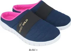 ボディワイルド BODY WILD ボディーワイルド レディース サンダル サボサンダル バブーシュ クロッグサンダル 軽量 軽い スポーツ 春 夏 母の日 tablh5540 ネイビー M（23.5～24.0cm）