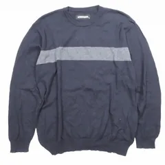 20AW ネイバーフッド NEIGHBORHOOD カシミヤ混 ライン クルーネック ニット セーター プルオーバートップス LINE/C-KNIT.LS NAVY ネイビー サイズM メンズのサムネイル