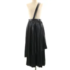 エミ 13WFS215034 マキシ丈 レイヤー プリーツスカート 1 ブラック系 emmi サイドジップ レディース