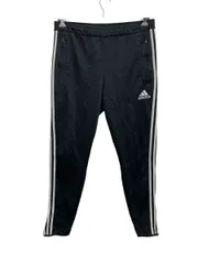 adidas ジャージパンツ L ブラック アディダス トラックパンツ パフォーマンスロゴ ウエストゴム 古着卸 アメリカ仕入 2505-224