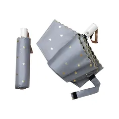 折り畳み傘 日傘 uvカット 100 遮光 折りたたみ傘 レディース ワンタッチ 軽量 晴雨兼用 自動開閉 8本骨 傘 コンパクト 3段折り 遮熱効果 (グレー) 0