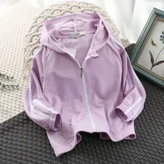 ☆ パープル ☆ 120cm ☆ キッズ パーカー シンプル 軽量 薄手 キッズ パーカー 無地 キッズパーカー ジップパーカー 上着 羽織 羽織り 子供服 子ども服 長袖 フード メッシュ 通気性 軽い 軽量 薄手 薄い 男の子 女の子