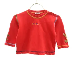 mikihouse ミキハウス 日本製 長袖 スウェット トレーナー 80 赤 キッズ 古着