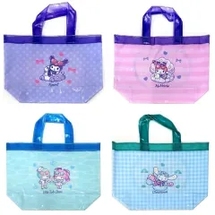【中古】バッグ 全4種セット クリアトートバッグ 「Happyくじ Sanrio characters NIGHTPOOL」 クリアトートバッグ賞