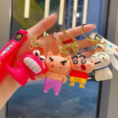 ［2個セット］クレヨンしんちゃん しんのすけ ぶりぶりざえもん シロ ワニ山さん キーホルダー ストラップ 全4種