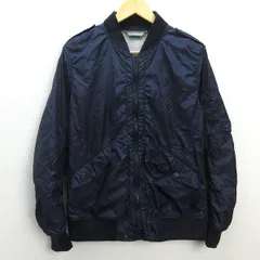 H■モンキータイム/monkey time ボンバージャケット MA-1型【L】紺/MENS■59【中古】