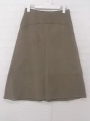 ◇ ●未使用● ◎ green label relaxing UNITED ARROWS タグ付 膝下丈 フレア スカート サイズ36 ベージュ レディース P  【1308040008352】