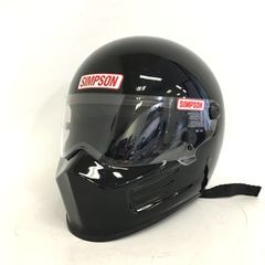 SIMPSON SUPERBANDIT フルフェイスヘルメット 内装洗濯済 ブラック Lサイズ相当 オートバイ ツーリング ライディング バイカー バイク用品 シンプソン ◇TA2496