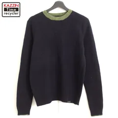 90s vintage Abercrombie & Fitch 無地 2トーンカラー ウール ニットセーター メンズ 表記Sサイズ