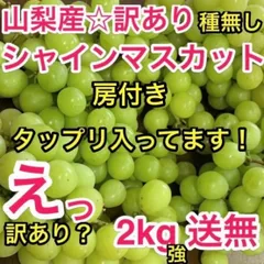 2024年最新】山梨産 訳ありシャインマスカットの人気アイテム - メルカリ