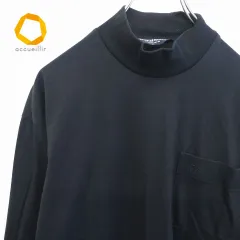 未使用 Munsingwear マンシングウェア 長袖 ハイネックカットソー サイズM ブラック レディース 古着 中古 Munsingwear - 未使用 Munsingwear マンシングウェア 長袖