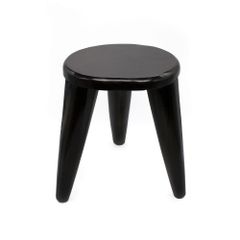 木製ミニチェア 黒色 高さ32cm チーク アンティーク バリ アジアン 椅子