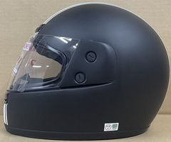 新品未使用　フルフェイスヘルメット　マットブラック ホワイトライン