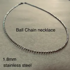 ボールチェーンネックレス　チェーンネックレス　ネックレス　シルバー　メンズ　レディース　ペアカップル　高品質